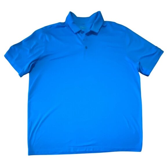 Nike Golf Blue Dri-Fit Polo Shirt XL Tour Performance Polyester Mens Short Sleev - Picture 1 of 8
